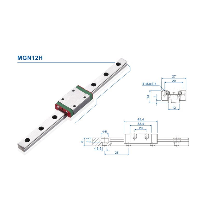 Guida Lineare MGN12 da 12mm, L - Linear Rail Mgn12H Set recensione e prezzo