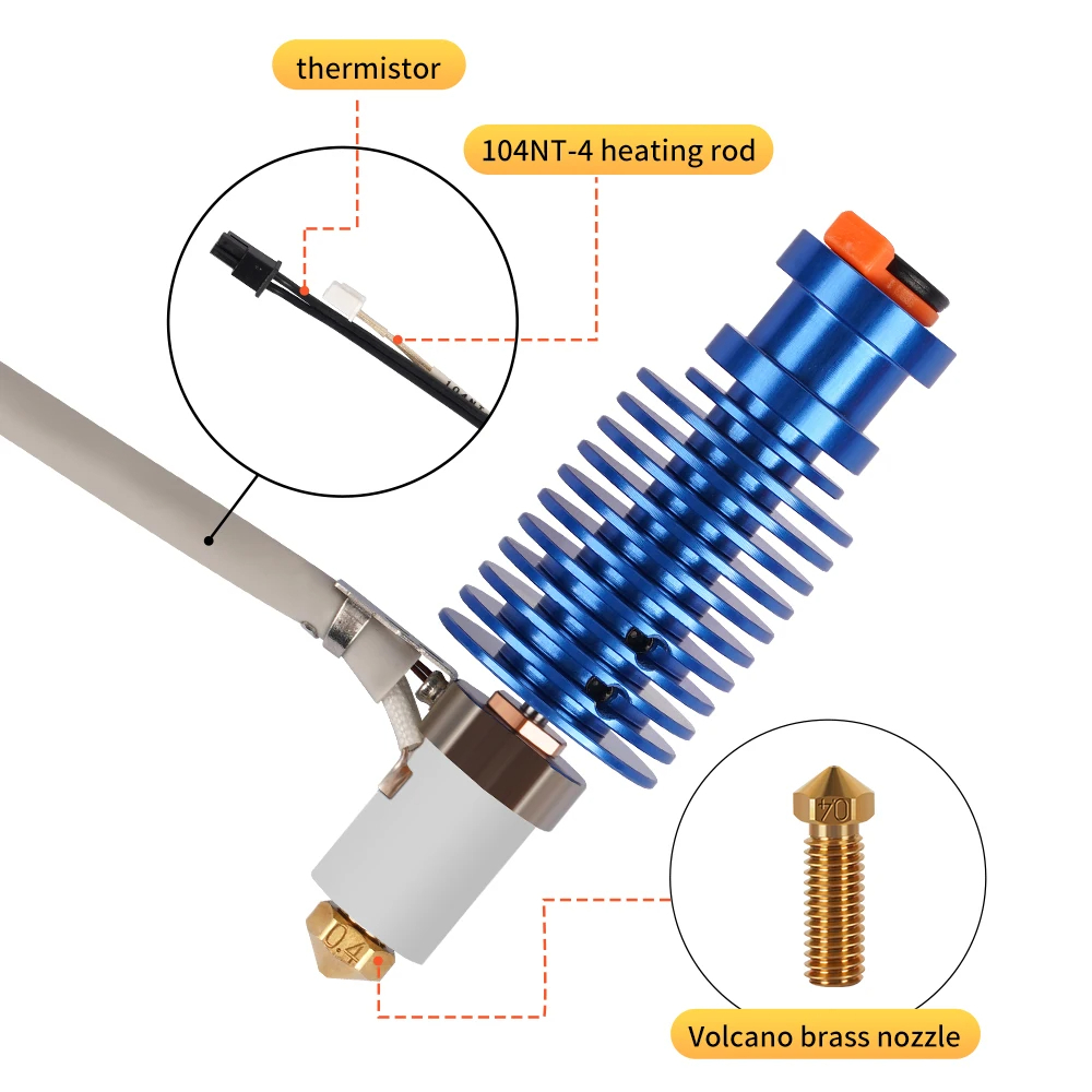 Kit Hotend Volcano 24V 60W E3D - Corexy 3D Printer Kit recensione e prezzo